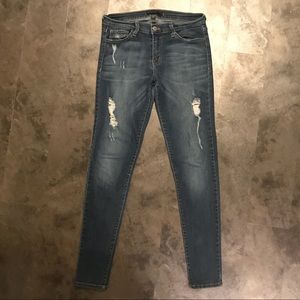 Flying Monkey Distressed Skinny Jeans